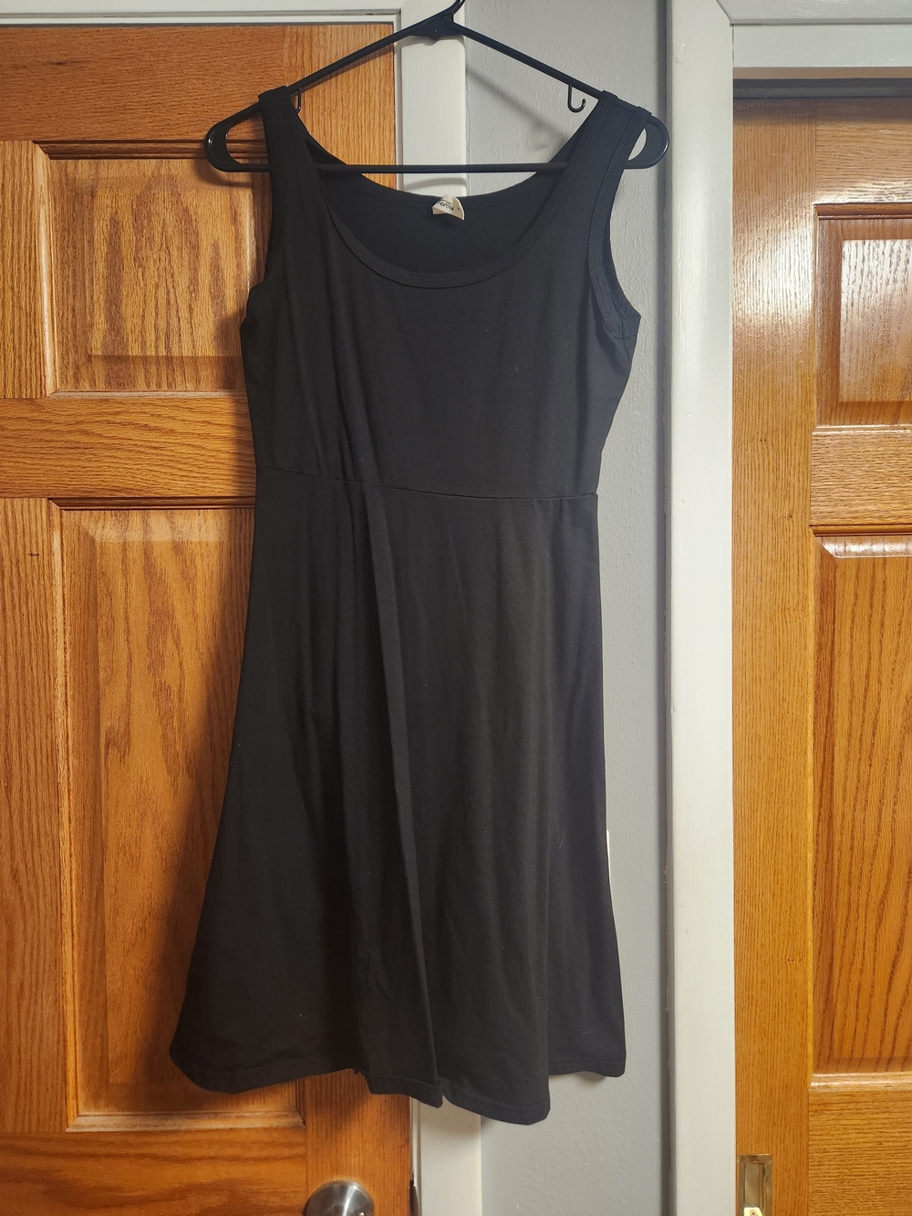Classic Black Sleeveless A-Line Dress